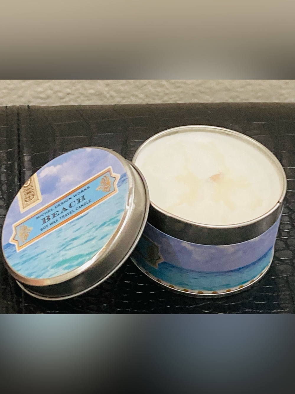 NWT Michel Design Works Soy Wax Travel‎ Candle Scent: Clean Sea Breeze